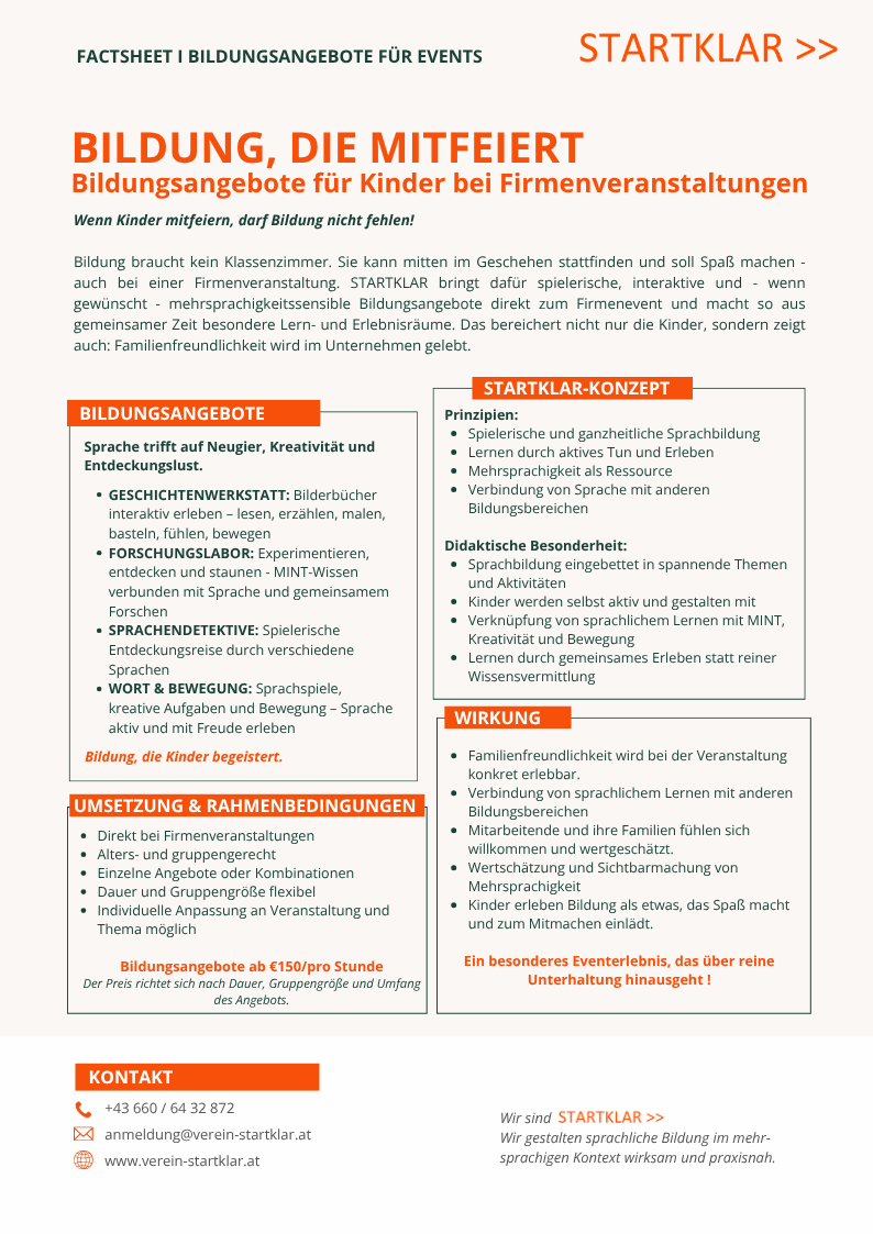 Bildungsangebote für Firmenevents
